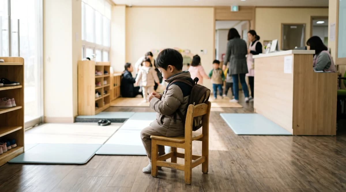 밖에서 말 못 하는 아이, 초등학교 가면 늦습니다.